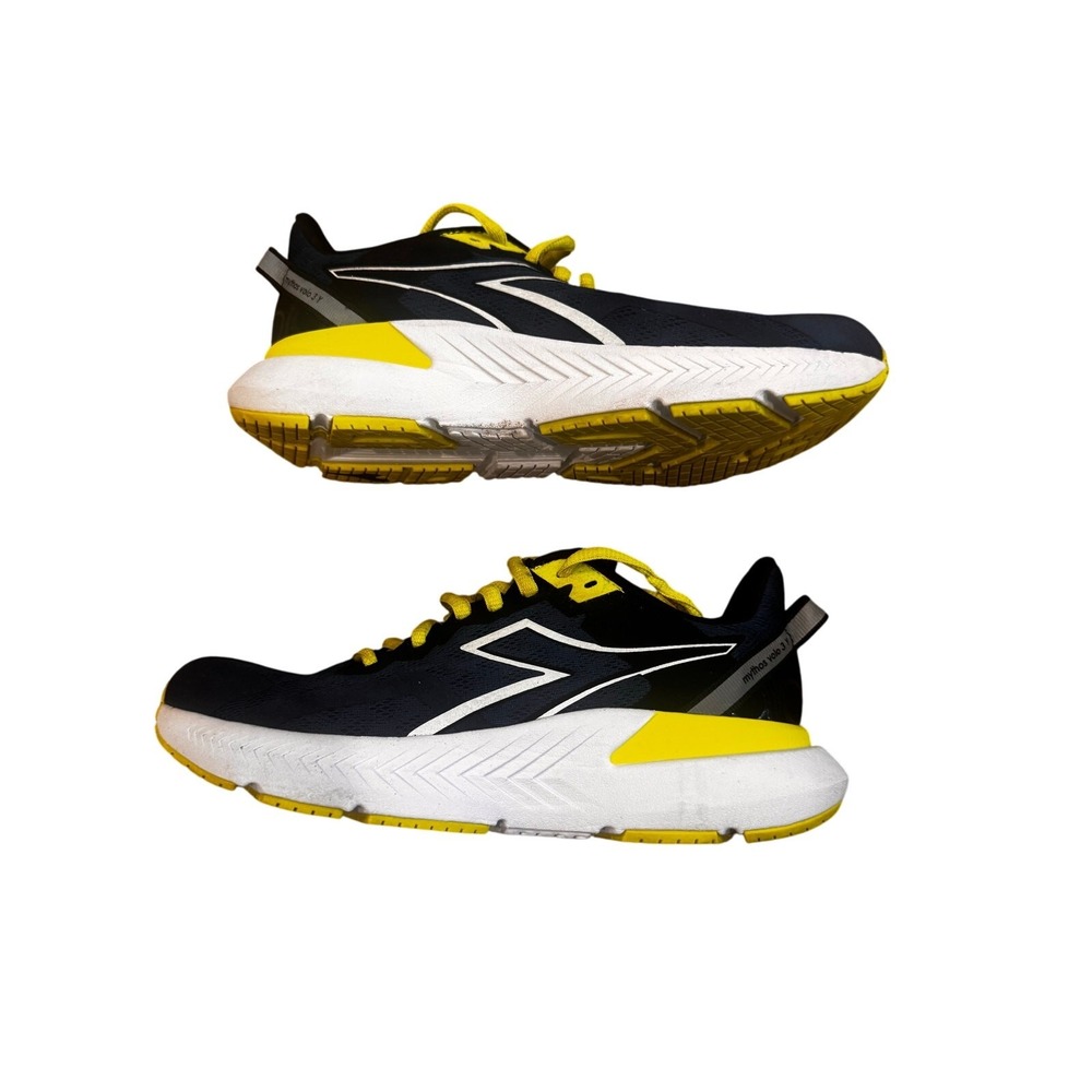 Diadora Mythos Volo 3 V Womens Running Shoes Blue Corsair Yellow Fluo Sneakers 6